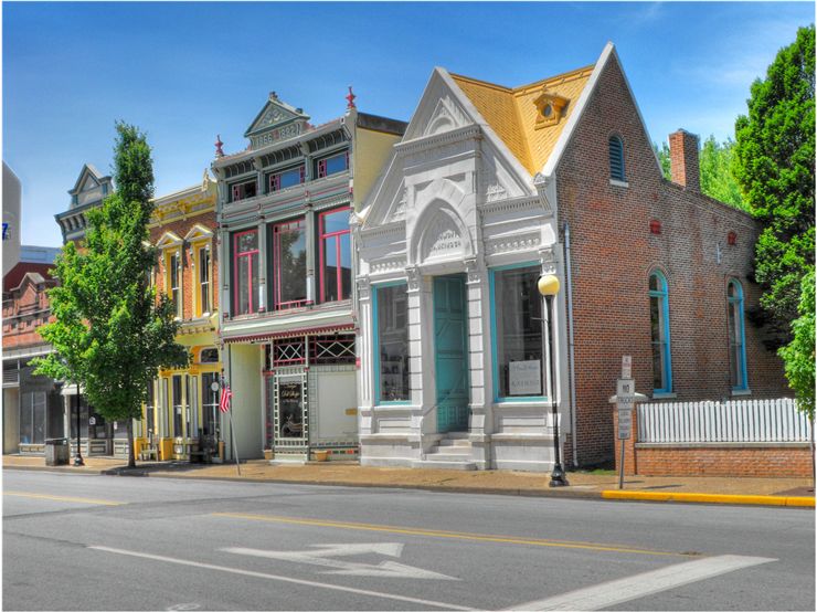 Picture Of The Downtown Historic District Of New Harmony